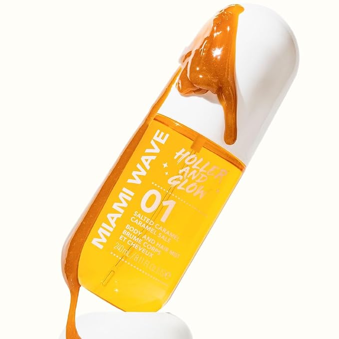 Holler And Glow Miami Wave Salted Caramel Body & Hair Mist, Body Spray - Image 4