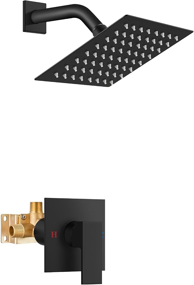 Airuida Shower Faucet Set Bathroom Rain Shower System SUS304 Stainless Steel by Airuida