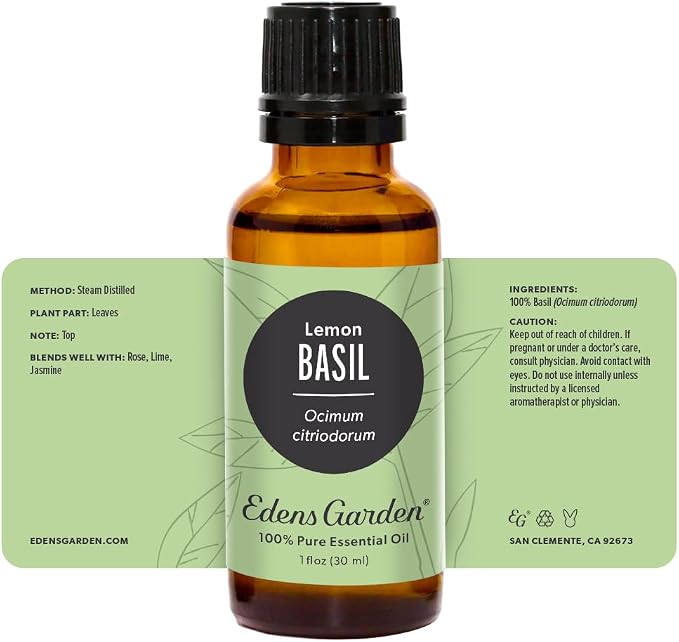 Edens Garden Basil- Lemon Essential Oil- 100% Pure Premium Grade, Therapeutic - Image 9