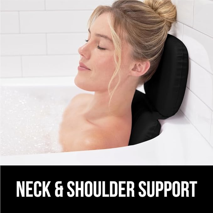 GORILLA GRIP Bath Pillow for Tub, Improved Suction Cups, Luxury Bathtub Pillows - Image 8