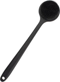 Back Scrubber for Shower, Soft Silicone Back Shower Brush Bath Body Scrubber by SEEMSEEN