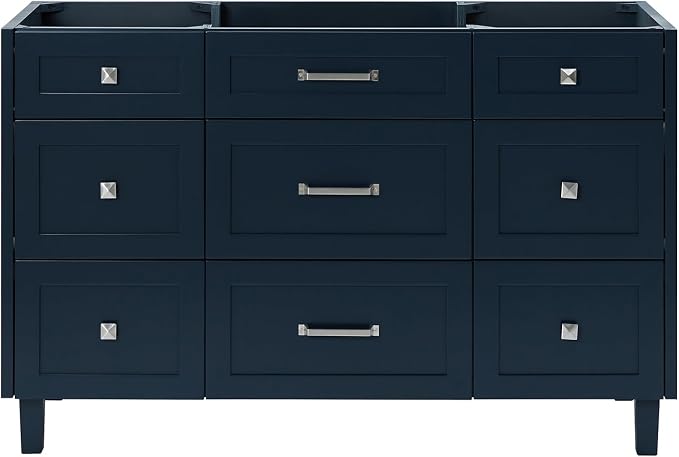 ARIEL Monroe 54 inch Bathroom Vanity Without Sink in Midnight Blue, Bathroom by Ariel