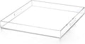 Extra Large Clear Modern Acrylic Ottoman Tray by ATOZONE