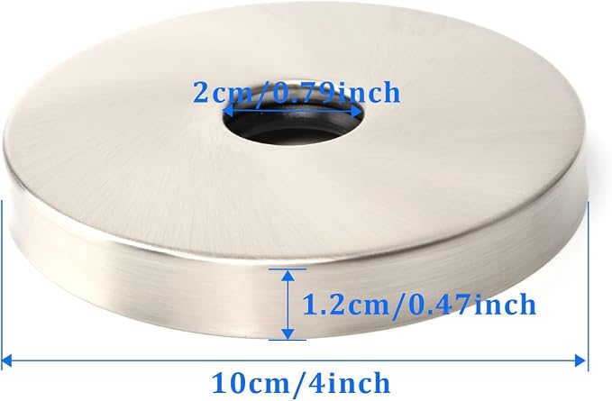 4 Inch Shower Arm Flange Oversized Plumbing Cover Plates, Universal Extra Large - Image 2