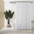 PEVA Plastic White Shower Liner 47 x 64 inch RV Shower Curtain by De-Mediocre