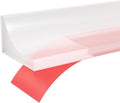 98Inch Collapsible Shower Threshold Water Dam Barrier, Self Adhesive Silicone by JASPOND