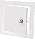 6" x 6" Lockable White Metal Access Panel. Service Shaft Door Panel by Unknown
