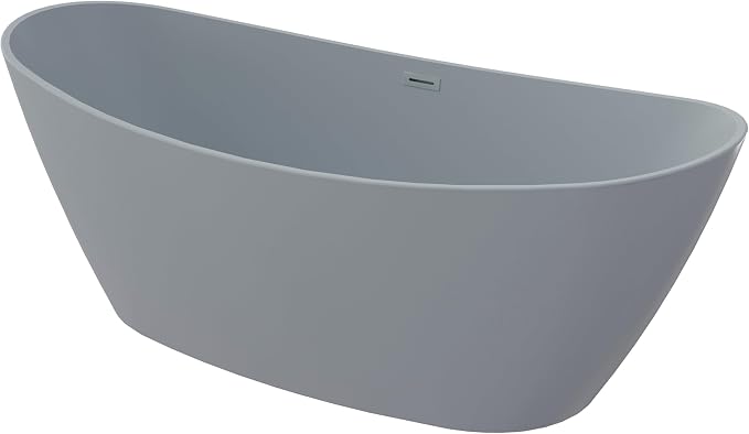 71" Acrylic Freestanding Bathtub, High-back Soaking Tub - Image 7