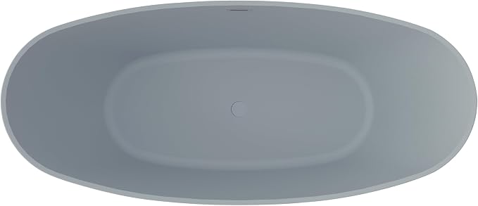 71" Acrylic Freestanding Bathtub, High-back Soaking Tub - Image 6