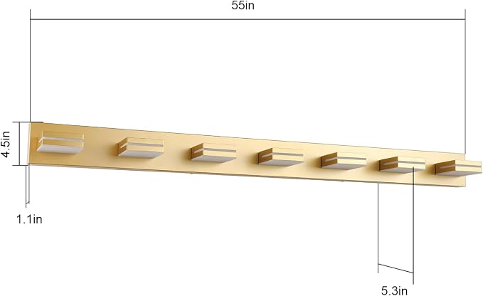 SineRise LED Modern Bathroom Vanity Light Fixtures - Image 5