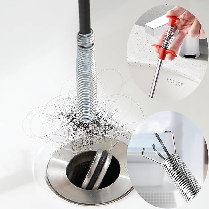 36inch Drain Snake Hair Clog Remover-Drain Auger Hair Catcher & Cleaning - Image 3