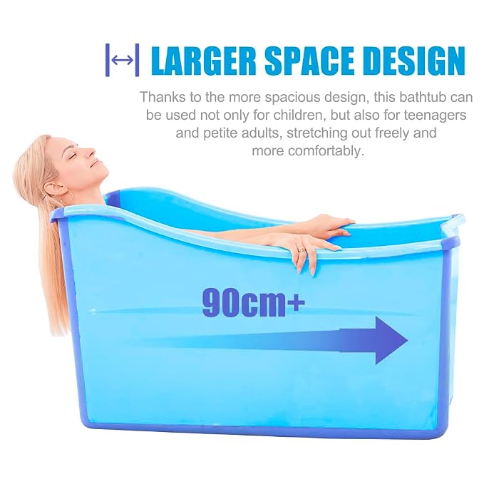 Large Foldable Bathtub for Toddler Collapsible Baby Bathtub Portable Bath tub - Image 5