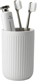 BosilunLife Ceramic Toothbrush Holder - 12oz Bathroom Toothbrush Holder Light by BosilunLife