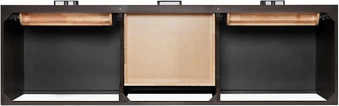 ARIEL Hepburn 73 Inch Double Rectangle Sink Bathroom Vanity - Image 7