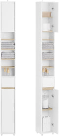 SoBuy Bathroom Narrow Storage Cabinet Skinny Tall Unit by Haotian