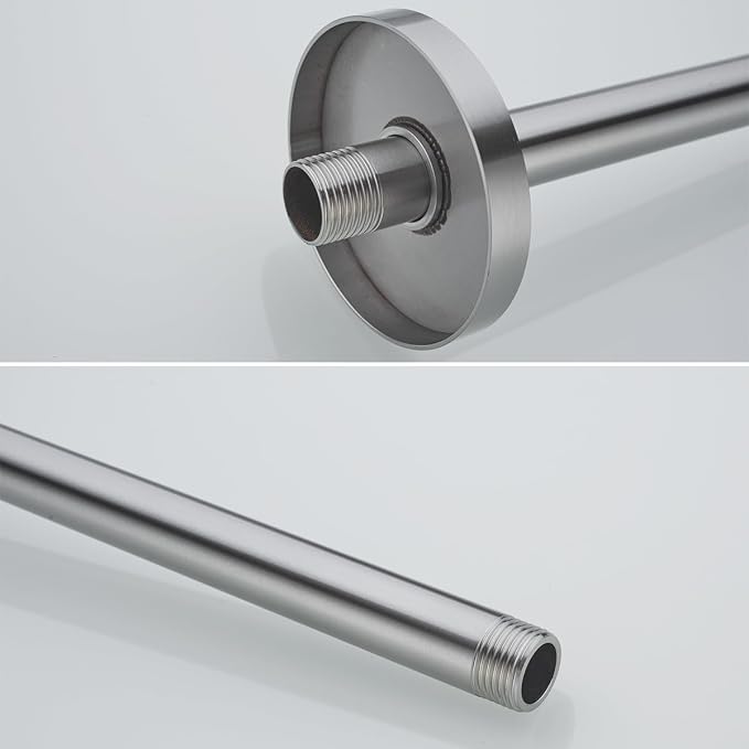 RANDOM Brushed Nickel Shower Arm - Image 9