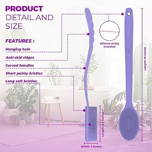 Long Handle Back Scrubber for Shower - Image 7