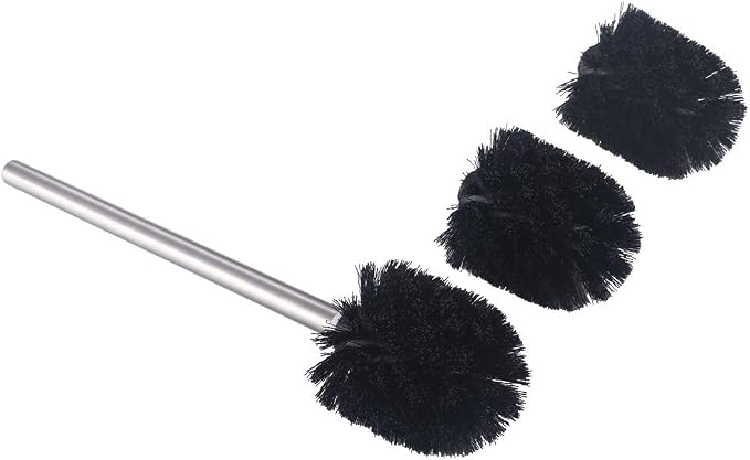 Angle Simple Toilet Brushes, Toilet Bowl Scrubber Brush Head 3 PCS - Image 8
