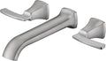 Wall Mount Tub Filler Roman Tub Faucet High Flow Long Spout Reach Brushed by QinkellSanitaryWare