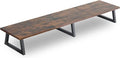 TEAMIX 42 inch Large, Rustic Brown Extra Long TV by TEAMIX