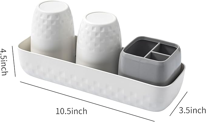 Toothbrush Holder for Bathrooms, Toothbrush Organizer Countertop for Toothbrush - Image 4