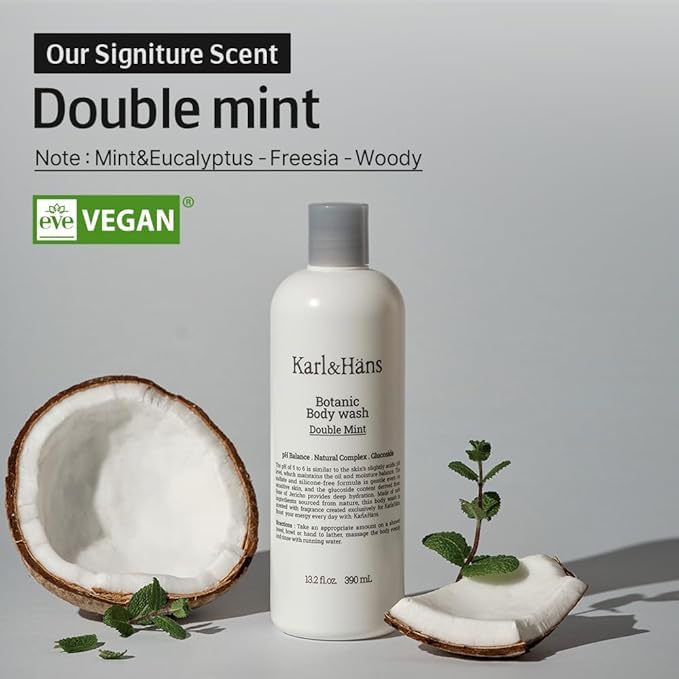 Karl&Hans Botanic Double Mint Vegan Body Wash - Image 2