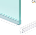 Shower Door Bottom Seal Strip, Ultra Clear PVC, Fits 10mm Thick Glass, Prevents by Unknown