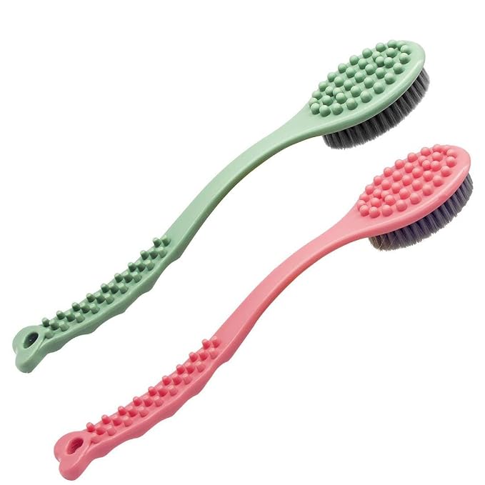 QiCheng&LYS long handle bath brush, soft and comfortable massage brush bath by QiCheng%26LYS