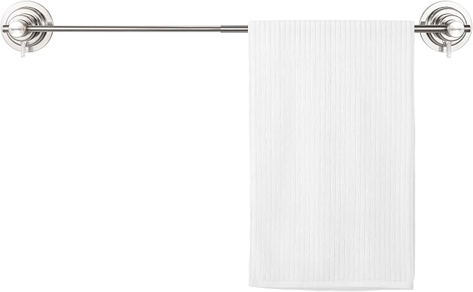 BOPai Extendable Suction Cup Towel Bar 17-28.5", Removeable Shower Door Mat Rod by BOPAI