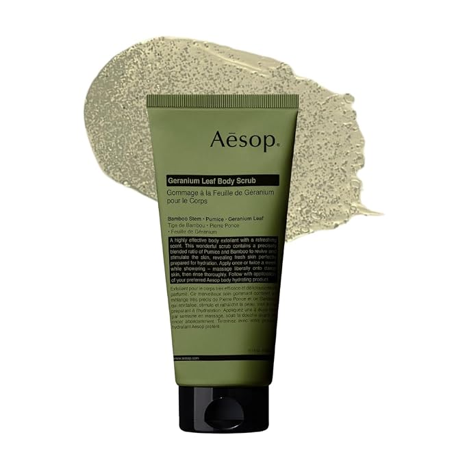 Aesop Geranium Leaf Exfoliating Body Scrub | Smooth, Hydrated Skin | 6.2 oz / by AesopUSA