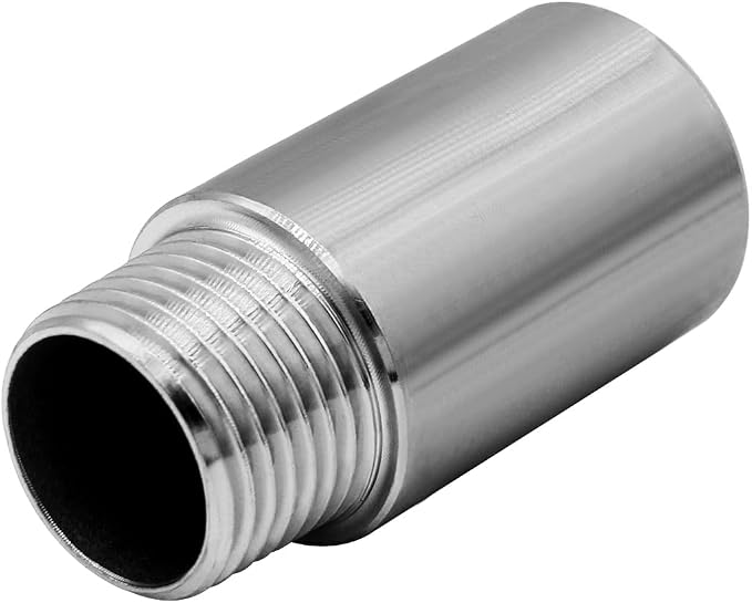 Stainless Steel Pipe Fitting 1/2" NPT Male x 1/2" NPT Female Thread Nipple Cast - Image 5
