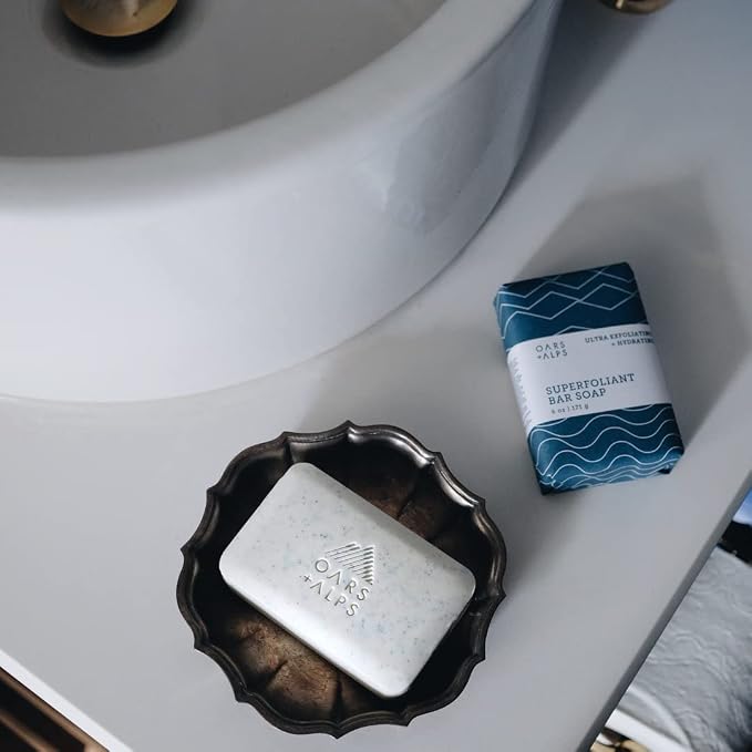 Oars + Alps Superfoliant Exfoliating Men's Bar Soap, Dermatologist Tested and - Image 7