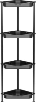 4 Tier Floor Standing Corner Shower Caddy Organizer Shelf by HuggieGems