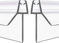 2-Pack Frameless Shower Door Bottom Seal Clear Glass Shower Door Seal Strip by GEZMR