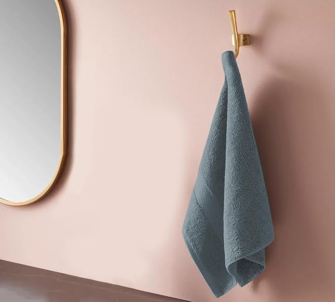 Delara Organic Cotton Towels, 650 GSM Plush Feather Touch Quick Dry Wash Cloths - Image 5