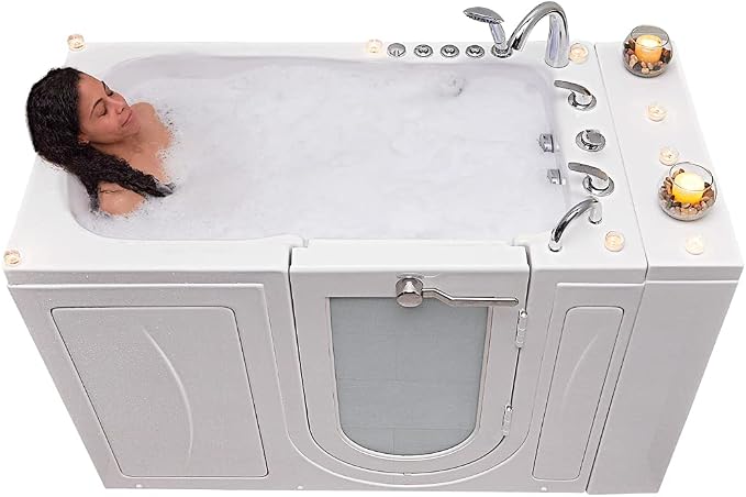 Ella Capri 30"x52" Acrylic Air and Hydro Massage Walk-In Bathtub - Image 5