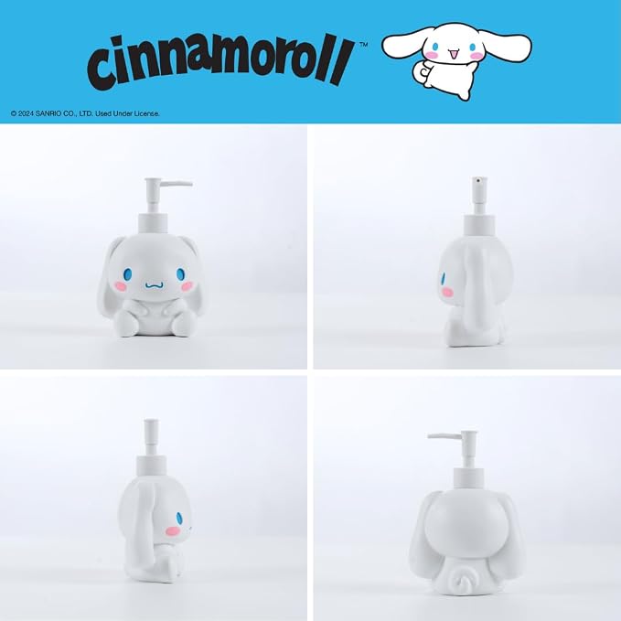 Cinnamoroll Soap/Lotion/Hand Sanitizer Resin Pump Dispenser, 12 Ounces - Image 4