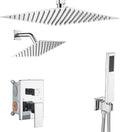 Shower Faucet Set Polished Chrome Shower System, Knob Switch Diverter Shower by YCAIKOI