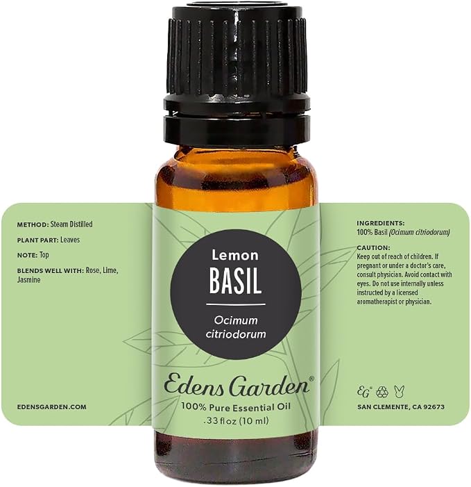 Edens Garden Basil- Lemon Essential Oil- 100% Pure Premium Grade, Therapeutic - Image 9