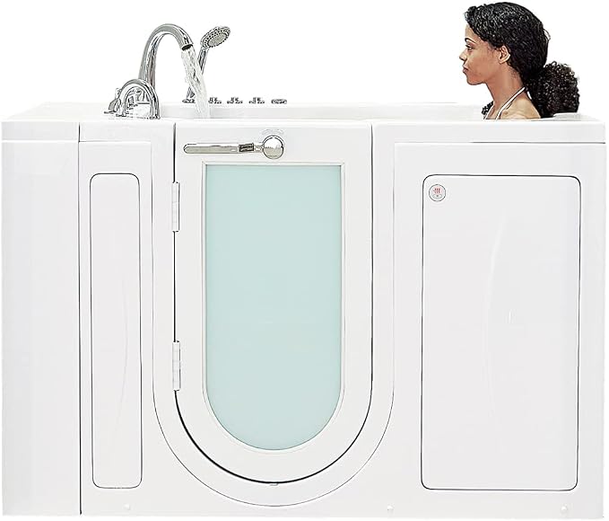 Ella Capri 30"x52" Acrylic Air and Hydro Massage and Heated Seat Walk-In Bathtub - Image 12