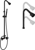 Matte Black Wall Mount Outdoor Shower Kit by cinwiny