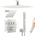 Thermostatic Shower Systems Brushed Nickel Shower Faucets Sets, STARBATH 12+ 8" by STARBATH
