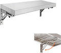 Stainless Steel Folding Concession Shelf 24" x 12", Drop Down Folding Wall by SWOTCATER