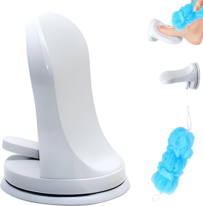 Shower Step - Shower Foot Rest for Shaving Legs, No-Hole Design, Strong Suction by Unknown