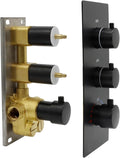 HOMEDEC 2 Way Shower Diverter Valve Brass Dual Functions Thermostatic Shower by HOMEDEC