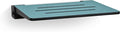 18 inch Silhouette Slimline Folding Wall Mount Shower Bench Seat, Teal Seat by Seachrome