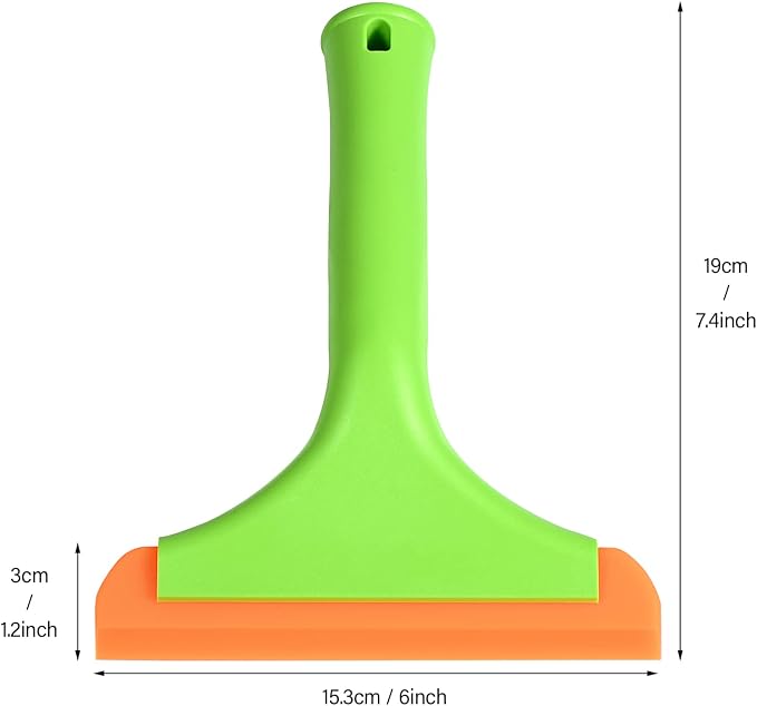 Gomake Small Silicone Squeegee Window Shower Squeegee Tool, Auto Water Blade - Image 8