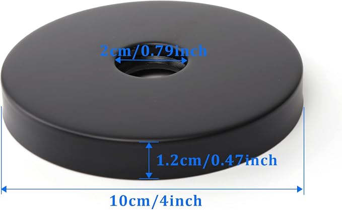 4 Inch Shower Arm Flange Oversized Plumbing Cover Plates, Universal Extra Large - Image 2