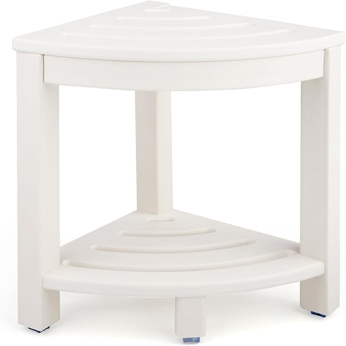 HDPE Corner Shower Stool, Shower Bench Seat by Apolimi