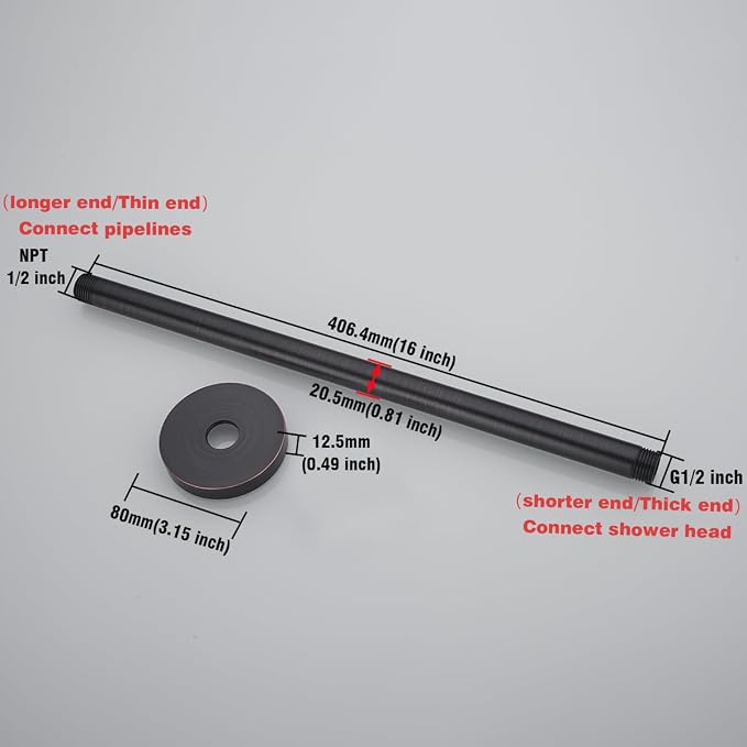 RANDOM 16 Inches Ceiling Mount Shower Arm - Image 2